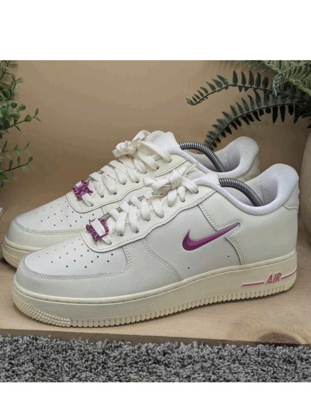 Nike Air Force 1 Low '07 Womens Size 10.5 Just Do It  Leather Shoes Casual
